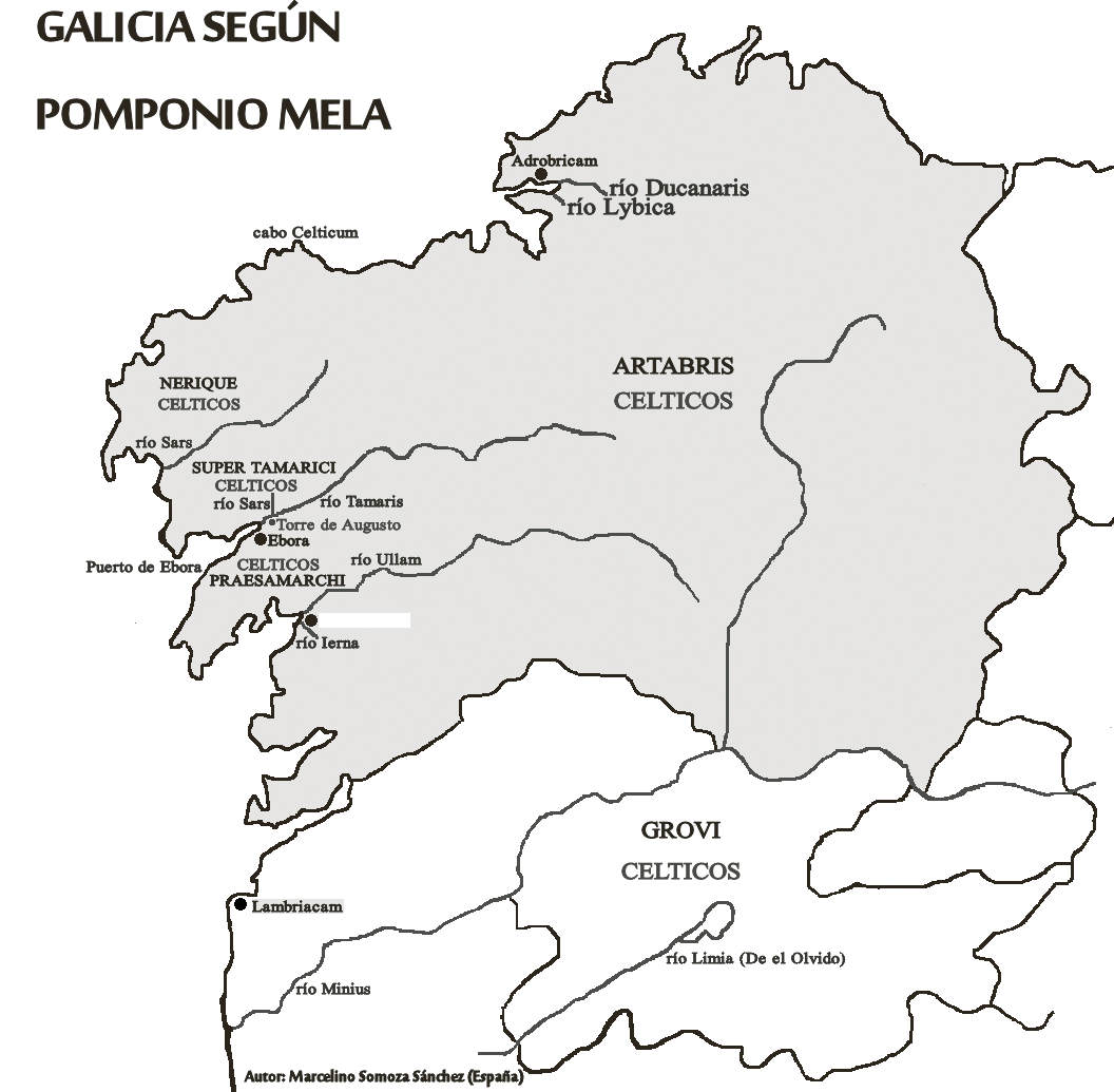 Galicia según Pomponio Mela